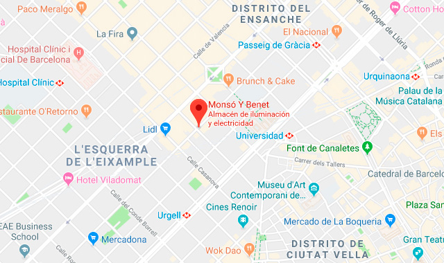 Localización Monso y Benet